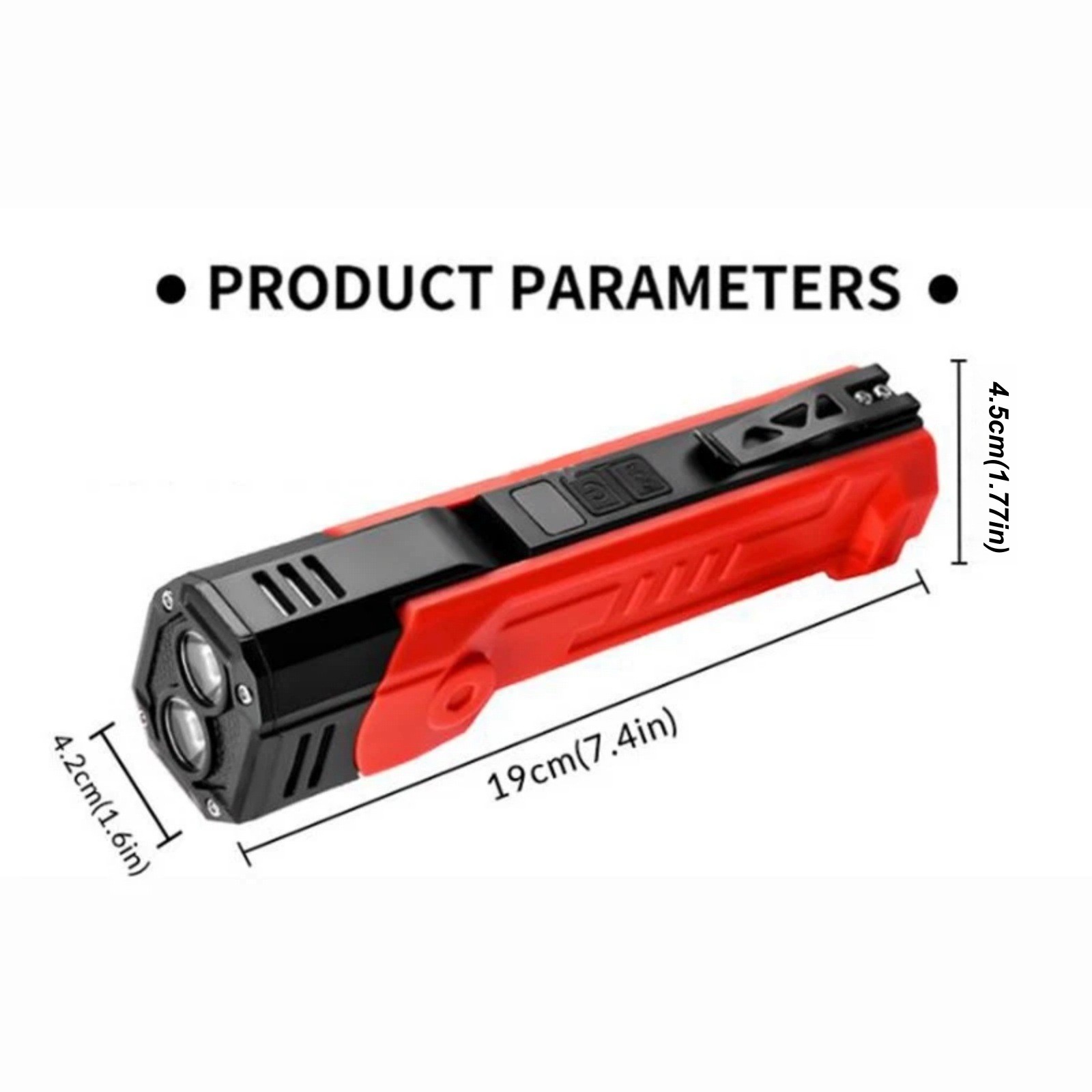 Rechargeable Magnetic LED Work Light 600LM Waterproof Flashlight Lamp Tool