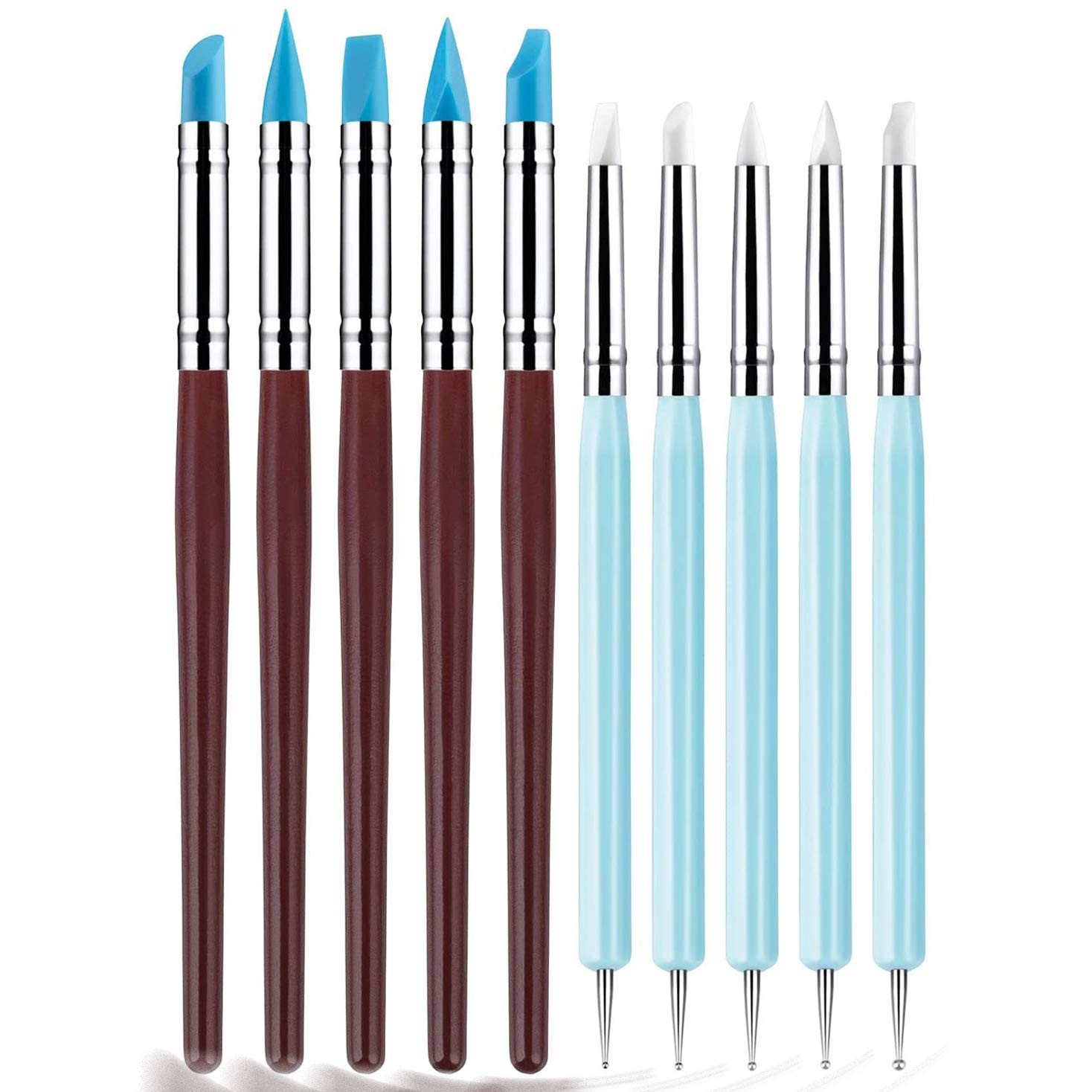Yagugu Silicone Clay Sculpting Tool - 10Pcs Modeling Dotting for...