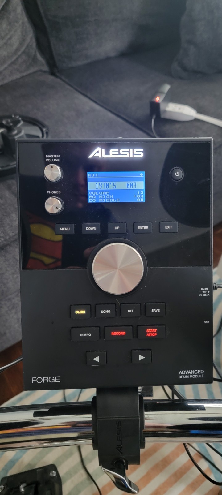 Alesis Forge Electronic E-Drum Module Console Unit -  Complete Works Great!