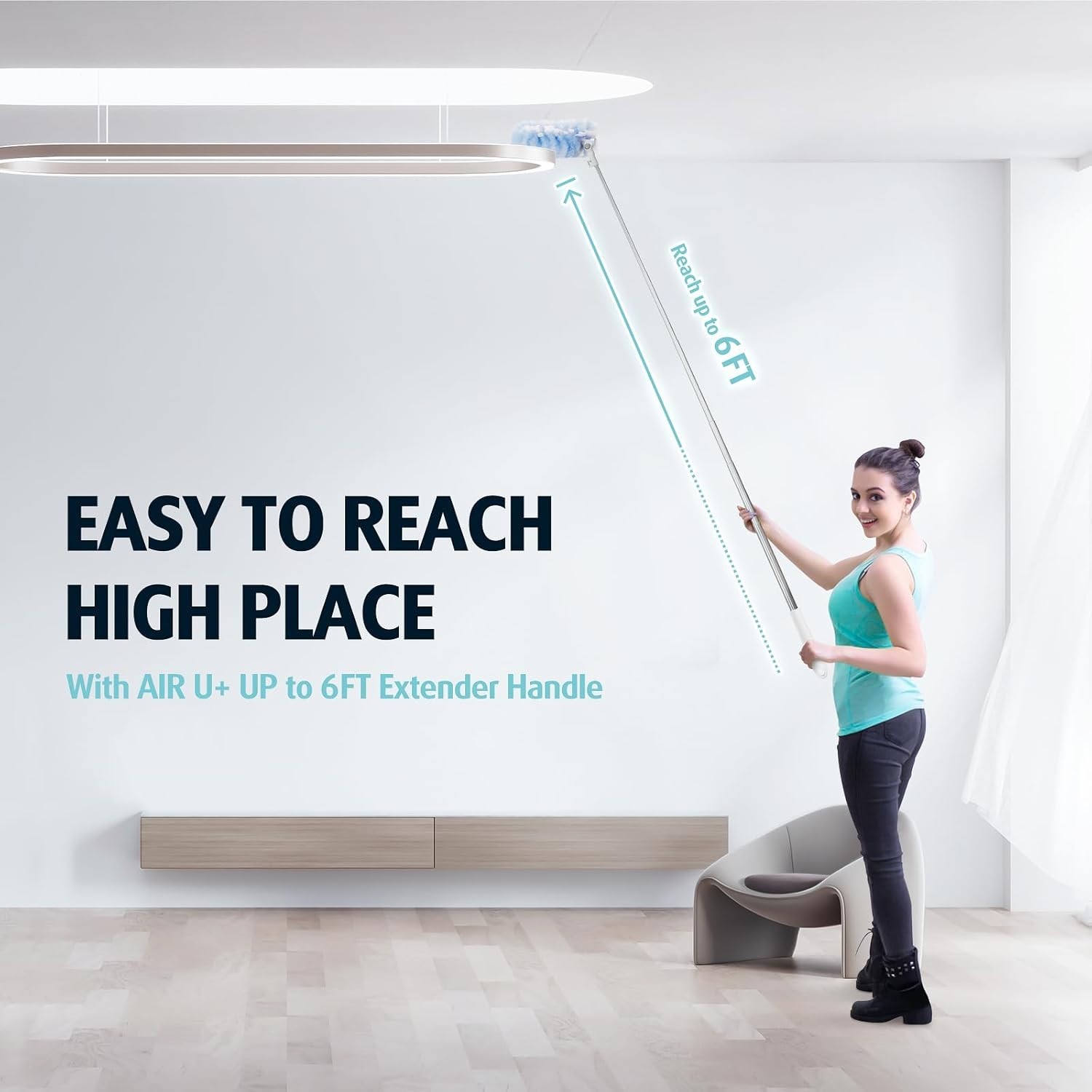 20 Refills for Swiffer Duster, Extendable Handle