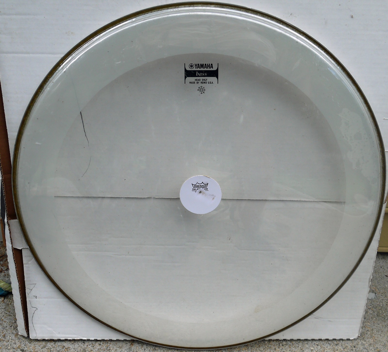 Vintage Yamaha Stage Custom 250 by REMO 22" Bass Drum Head scratches No Dents