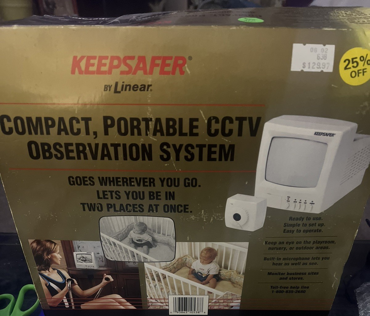 Vtg Keepsafer by Linear Compact Portable CCTV Observation System NOS NIB