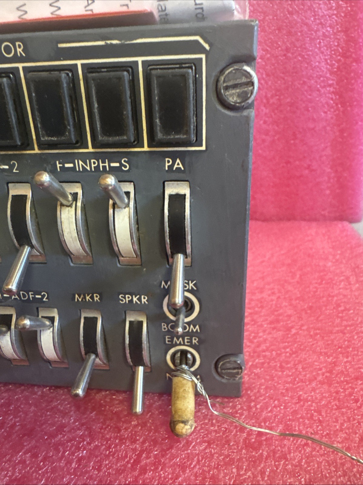 Avtech Audio Control Panel 5141-1-25 *AS REMOVED* bin29