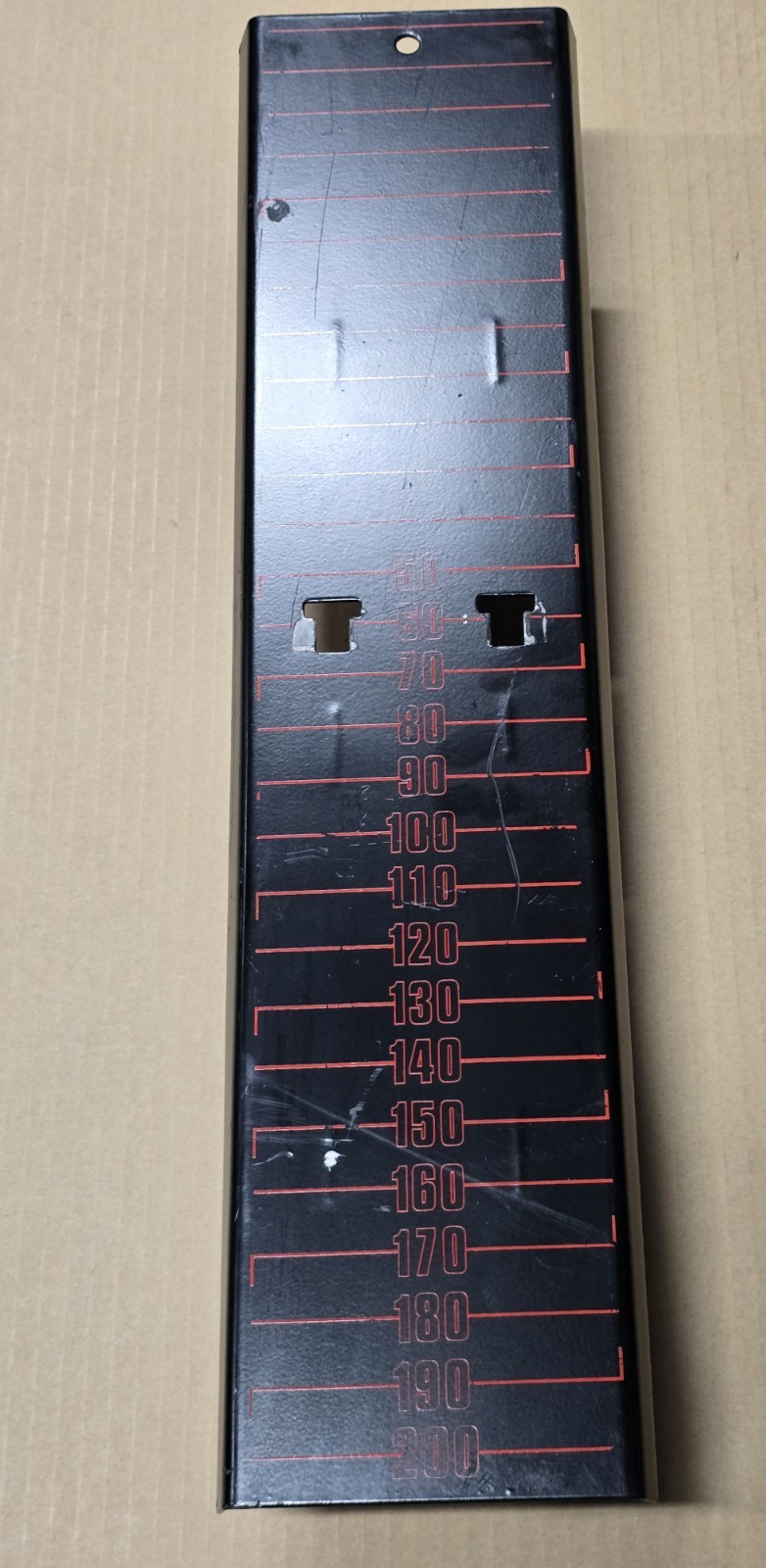 Marcy EM1 Fastrac Vintage Weight Stack Metal Front Plate Cover - Black