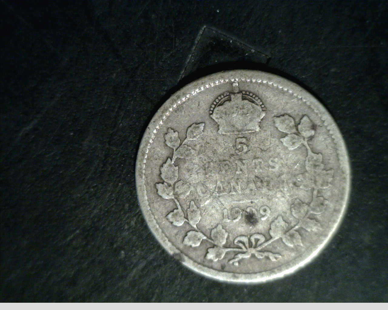1909 Canada, Five Cents, Low to Medium Grade Cir, .0346 oz Slv (Can-620)
