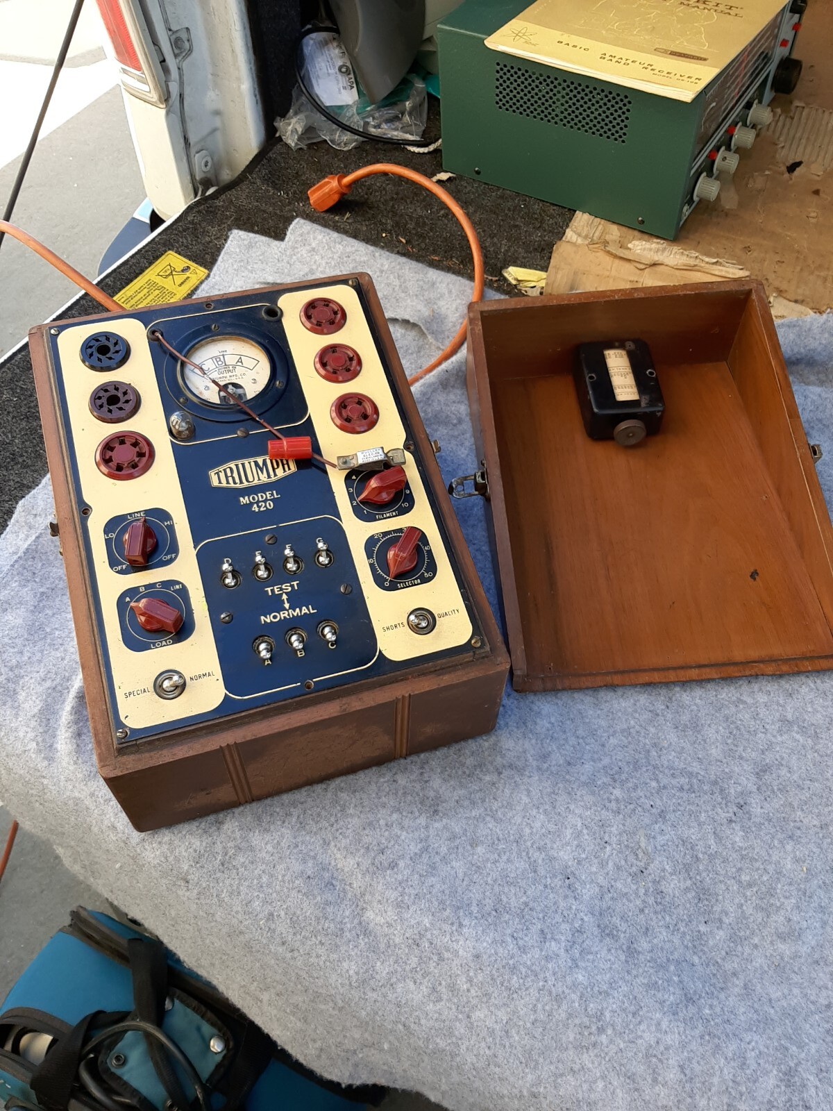 Vintage Tube Tester Triumph Rare Not Tested
