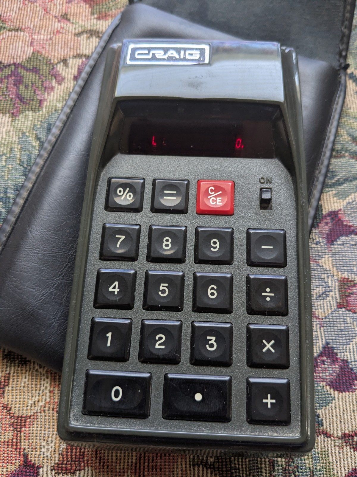 Rare Vintage Retro Craig 4507 Red LED Calculator Working