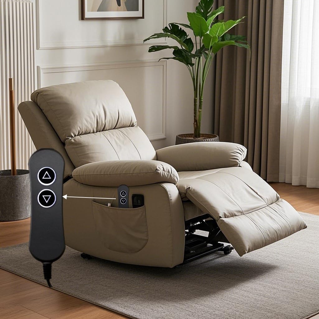 Fruhdi Lift Chairs Power Recliners 2 0.77 ft x 0.48 x 0.18 ft, Black