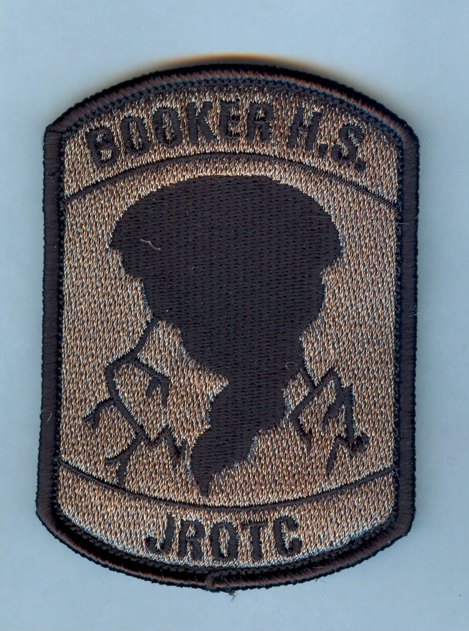 ARMY JROTC SSI - BOOKER HIGH SCHOOL .... ACU SUBDUED VARIATION ... NICE .... X