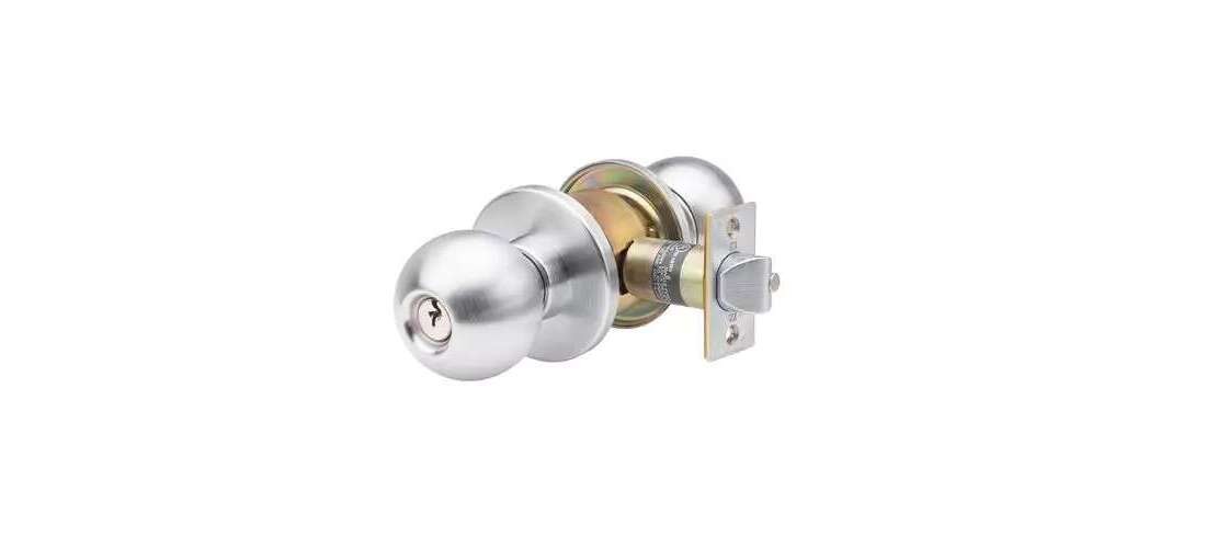Heavy Duty Stainless Steel Grade 1 Commercial Cylindrical Storeroom Door Knob wi