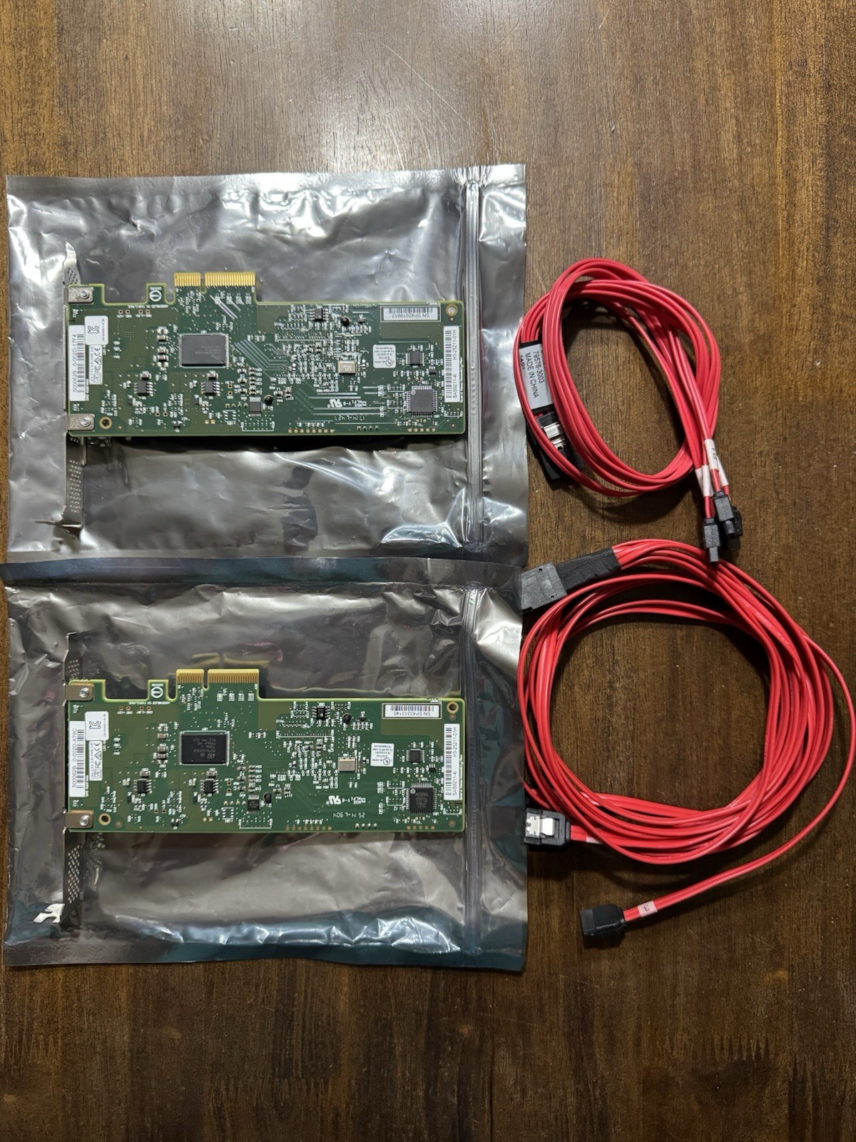 Lot of 2 LSI SAS9211-4i 6Gb 4-Port SAS/SATA PCIe 2.0 HBA H3-25211-01H