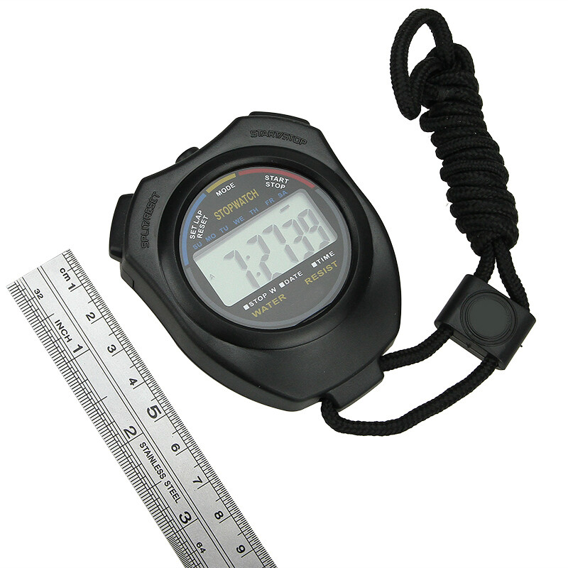 Stopwatch Digital LCD Sports Counter Timer Watch Handheld Countdown Stop Timer