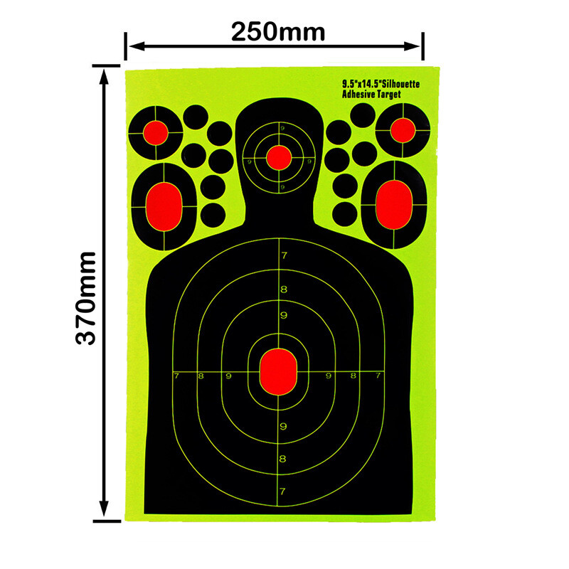 Shooting Targets Reactive Splatter Range Paper Target Gun Shoot Rifle 2/40Packs