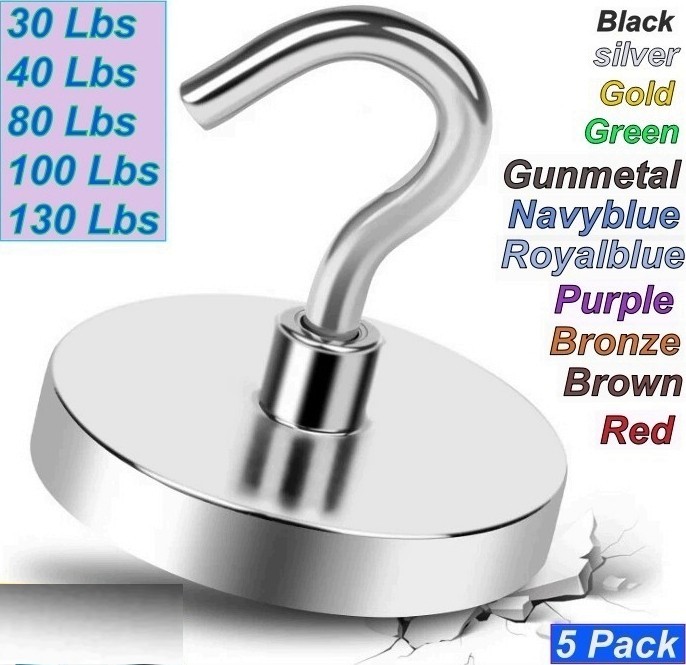 strong Magnetic Hooks heavy duty 100lb 50lbs 80lbs hanger refrigerator neodymium