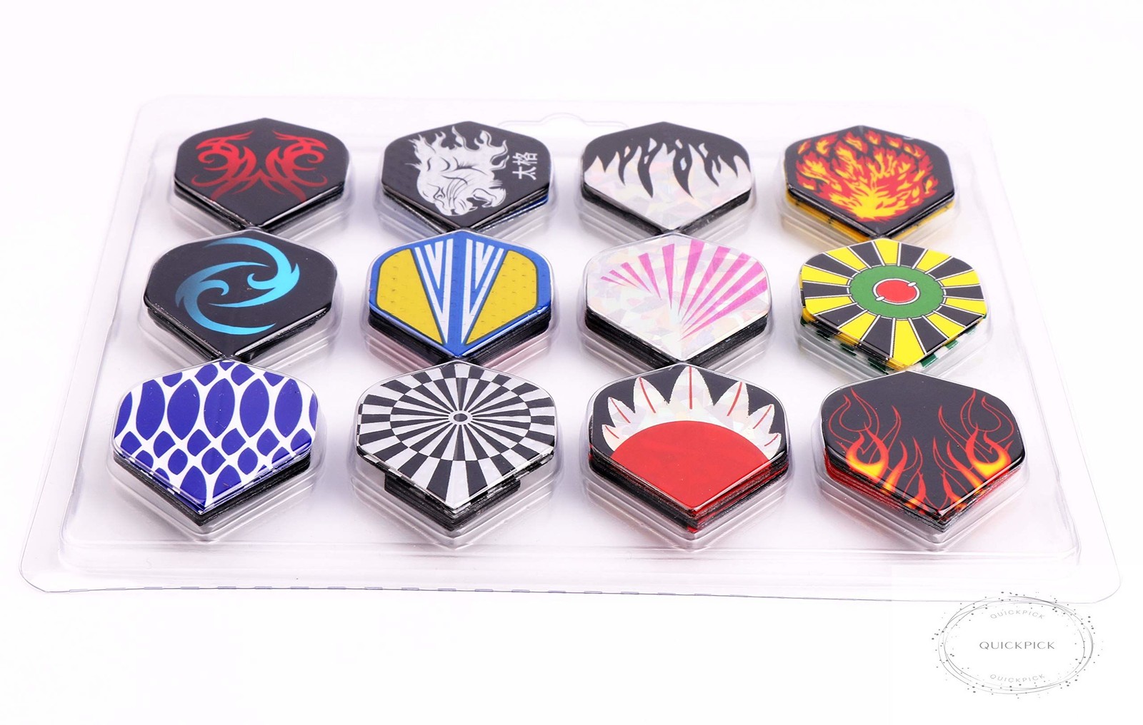 Dart Flights,144 pcs Standard Shape Professional Flight Feather Replacement Tail