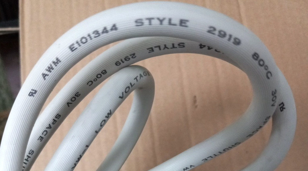 60" AWM E101344 2919 80C 30V SPACE SHUTTLE VW01 LOW VOLTAGE COMPUTER CABLE