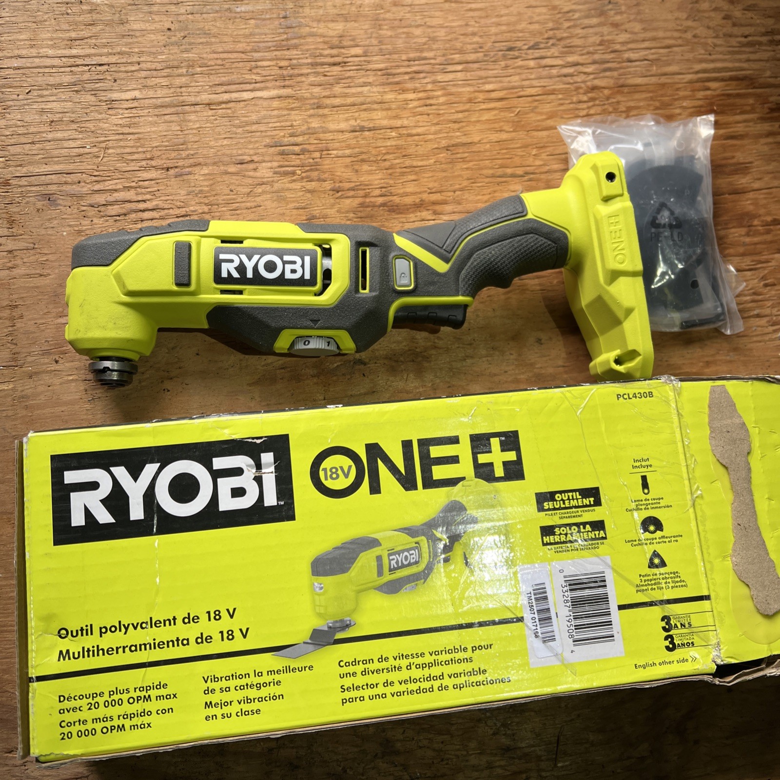 Ryobi PCL430B – Tool With Accessories Only
