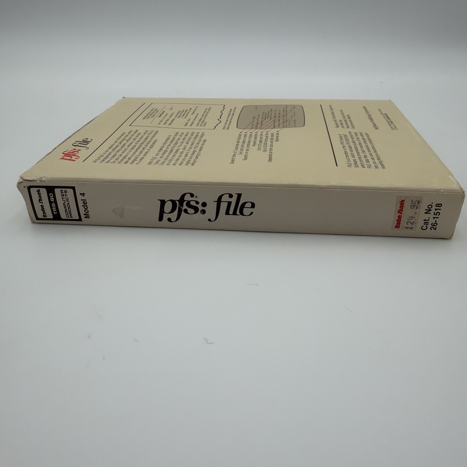 pfs:file TRS-80 Model 4 Software Publishing Corp Disk Tested Working Vintage