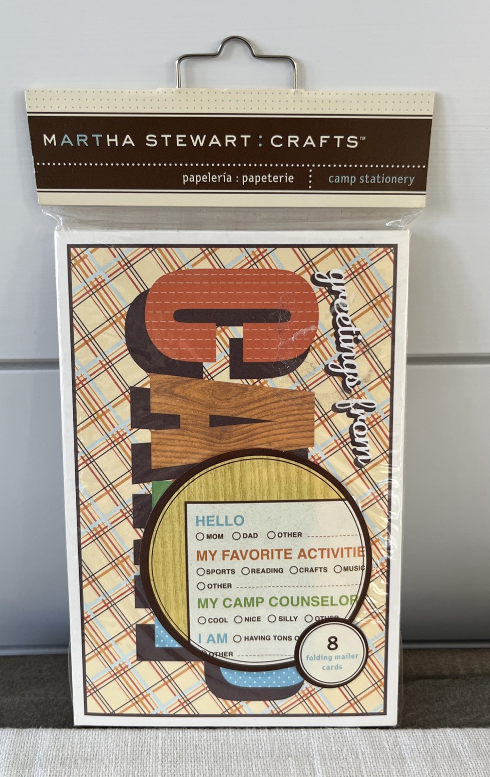 Martha Stewart Crafts Camp Stationery Folding Mailer Cards Postcards 2007
