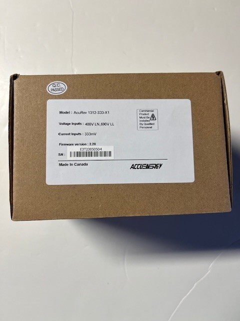 Accuenergy AcuRev-1312-333-X1 (DIN Rail Power/Energy Meter)