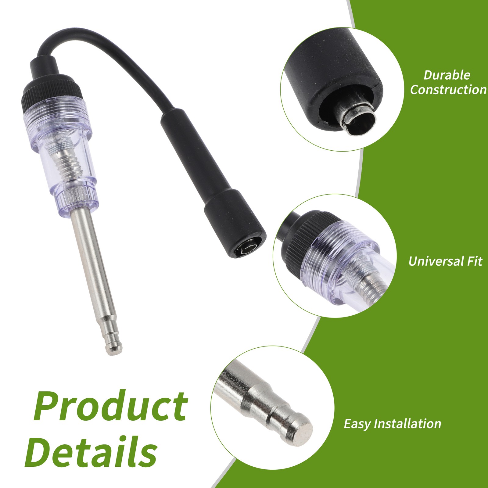 Spark Plug Tester Ignition Plastic Black Transparent for Car Engine Tune-Up