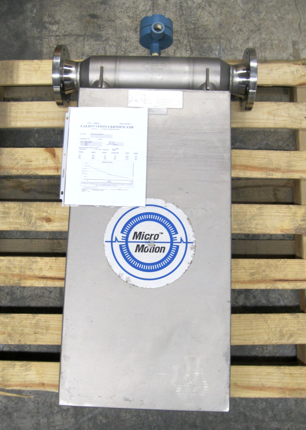 3" 150# Micro Motion DS300 S155SU Mass Flow Sensor CALIBRATED K