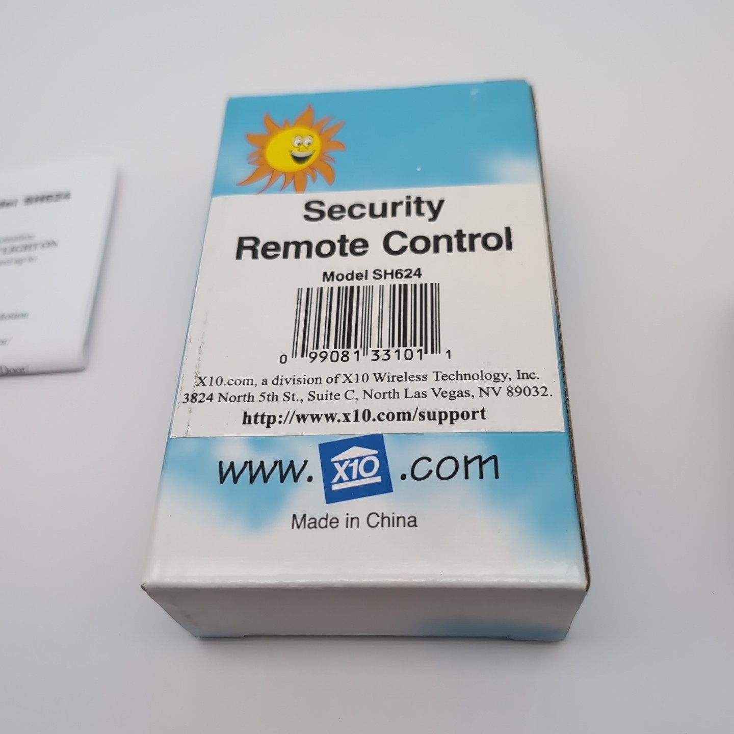 X10 Powerhouse Security System Remote Control Model SH624 NEW OPEN BOX