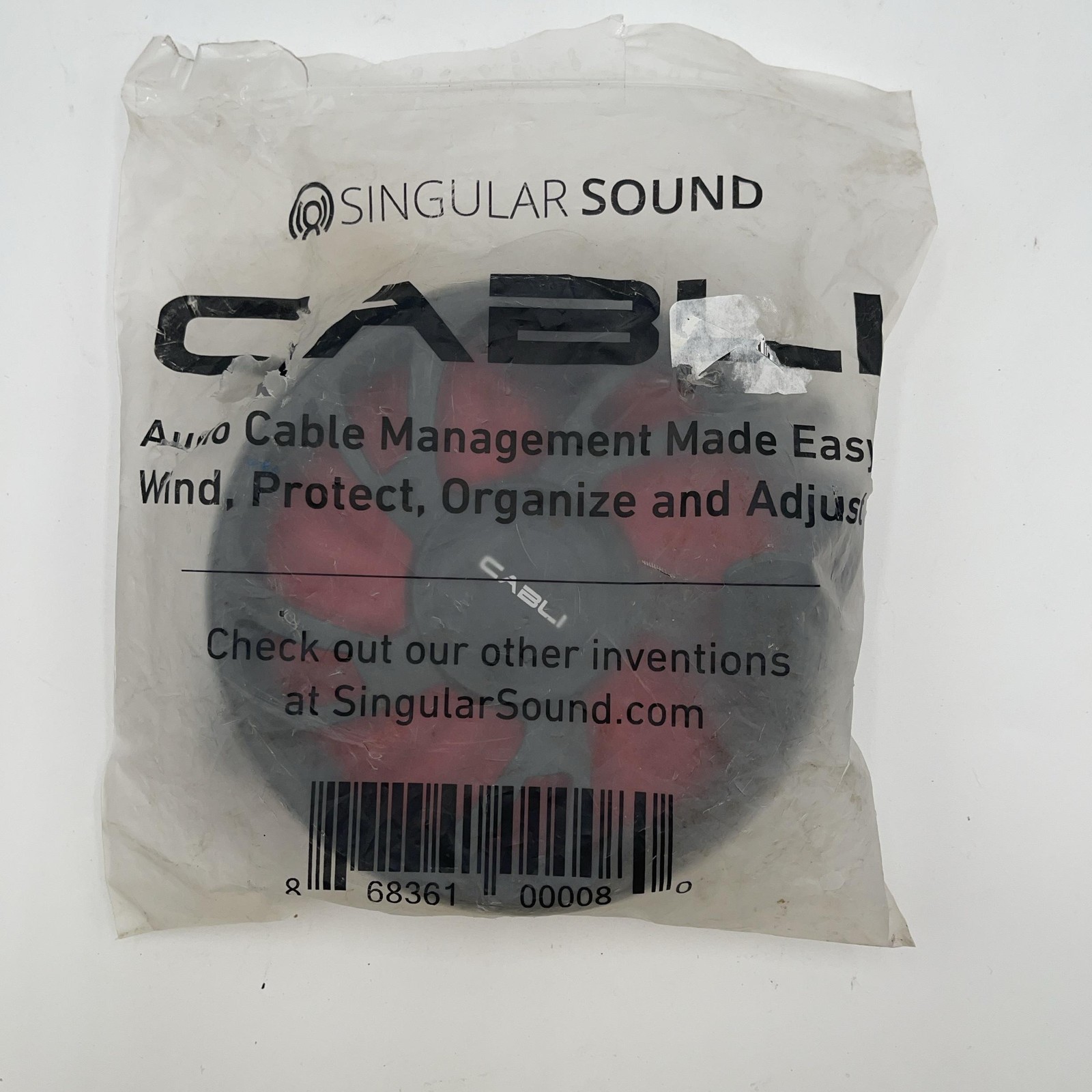 Singular Sound CABLI Audio Cable Management Organizer Black Red Reel Tool