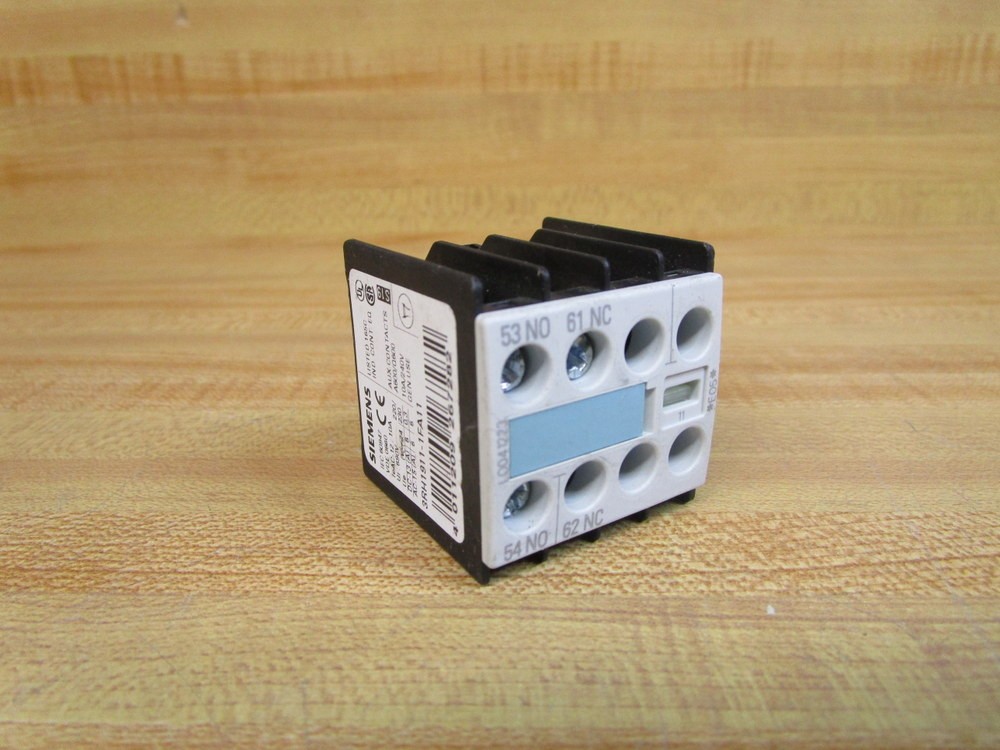 Siemens 3RH1911-1FA11 Auxiliary Switch Block 3RH19111FA11 (Pack of 6)