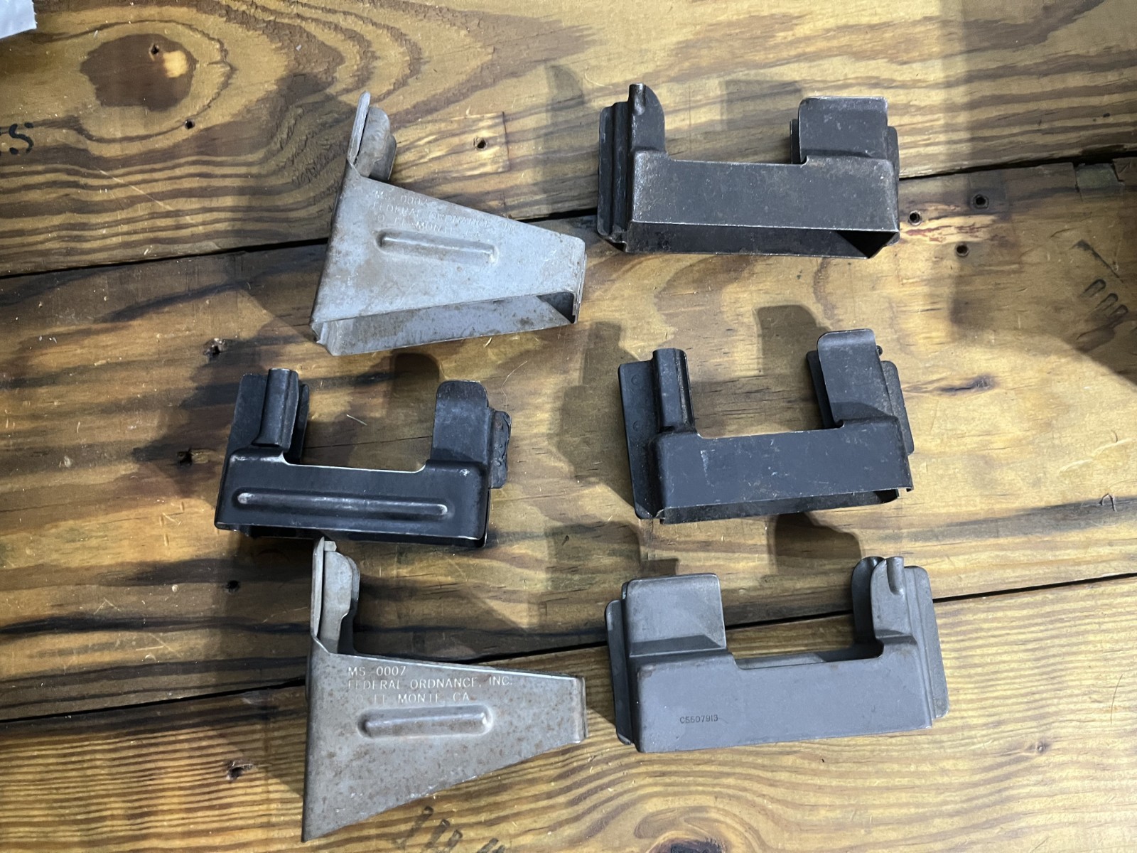 Lot of 6 Mag Loaders, Clip Guides, Surplus