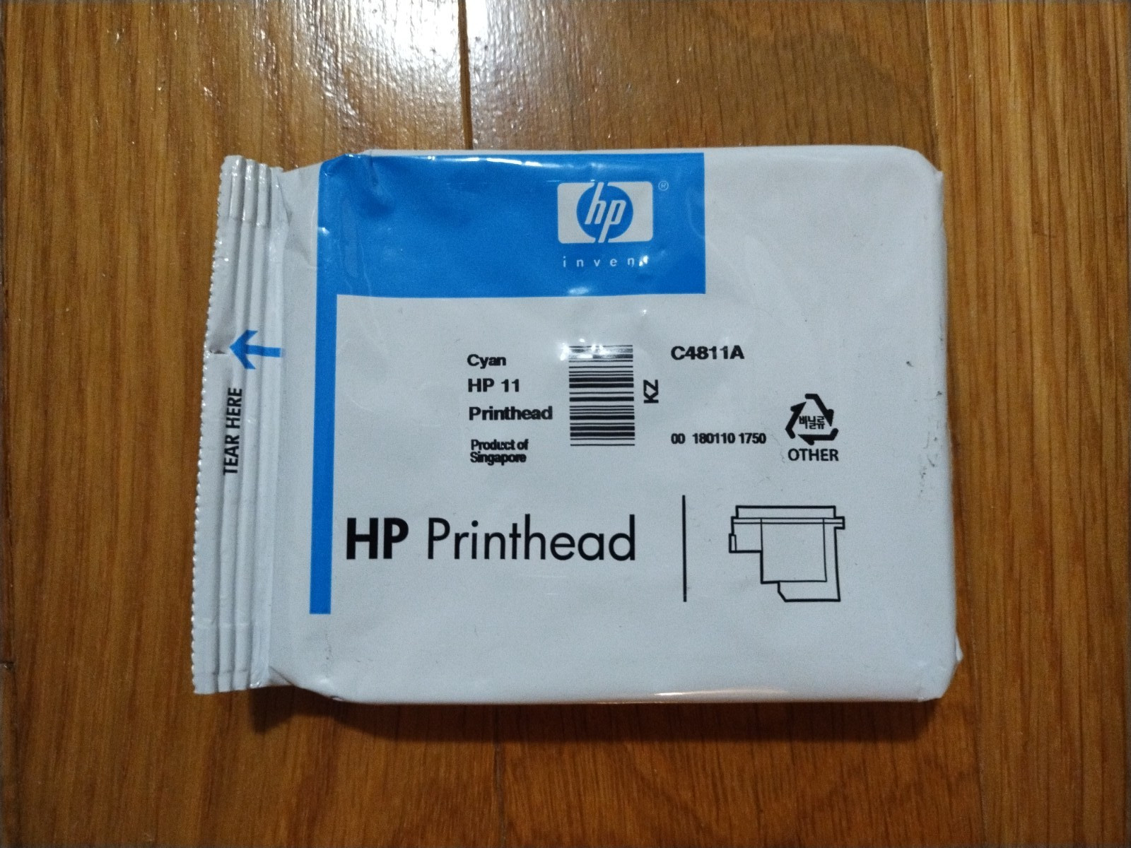 2019 GENUINE HP #11 CYAN PRINTHEAD C4811A PRINT HEAD DESIGNJET 500 800 SEALED