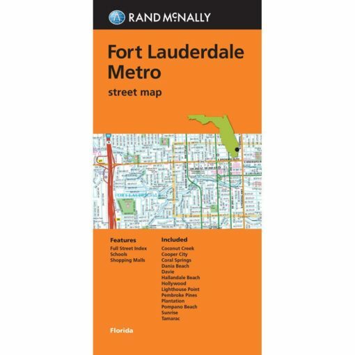 Street Map of Fort Lauderdale, Florida, by Rand McNally