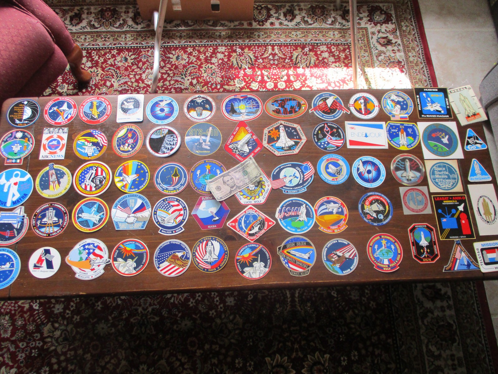 Lot of 73 NASA SPACE SHUTTLE Related Stickers NO Duplicates