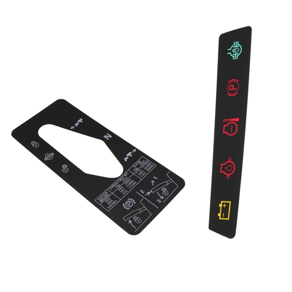 For Jo-hn Deere Gator M117670 Dash Decal & M127539 Shift Label (4X2/6X4)