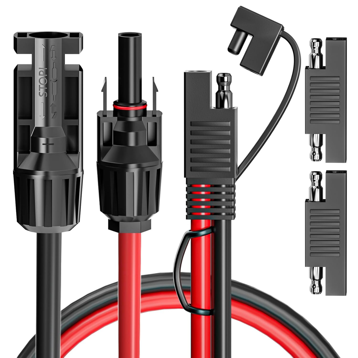 Goupchn Solar Panel Connectors to SAE Adapter Cable 10AWG Solar to SAE PV Extens