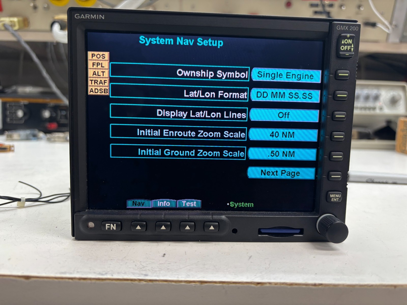 GARMIN GMX 200 MFD Multi-Function Display PN 011-01271-00 w/ 8130 + Tray + Data
