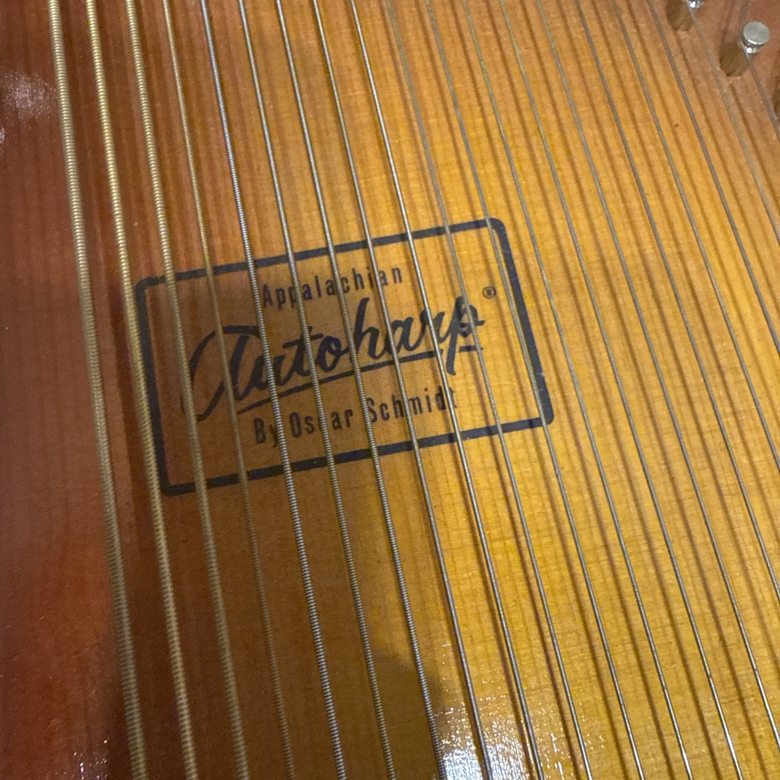 OSCAR SCHMIDT APPALACHIAN AUTOHARP 36-STRING Untested Manual & Tool