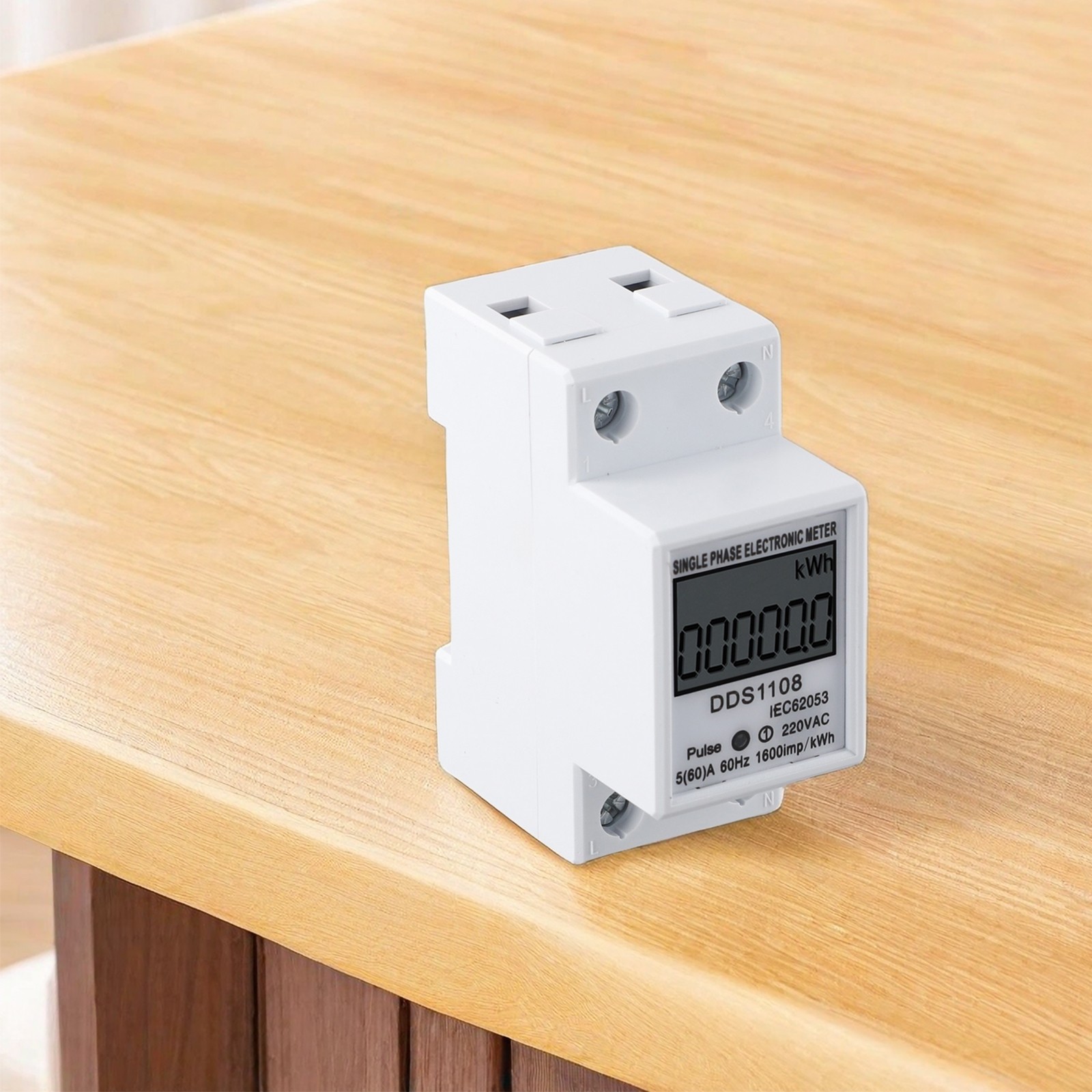 Functional Energy Meter Single-phase Plastic Easy To Install Efficient