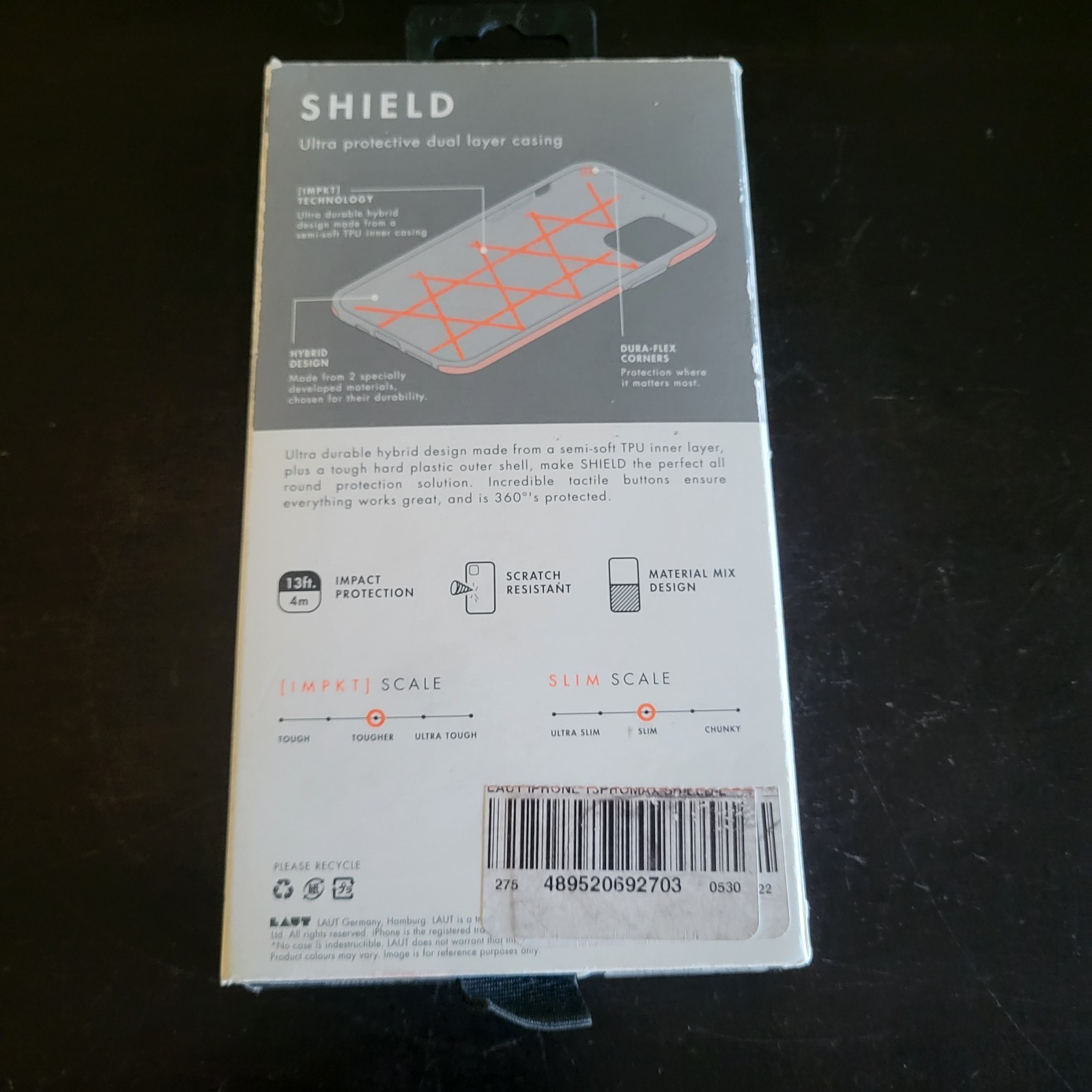 Laut Shield iPhone Pro Max 13 Impact, Scratch Protective Case New