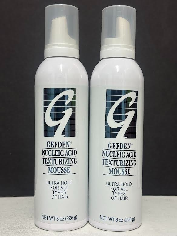 Gefden Nucleic Acid Texturizing Mousse Ultra Hold For All Types - 2 Pack / 8 oz