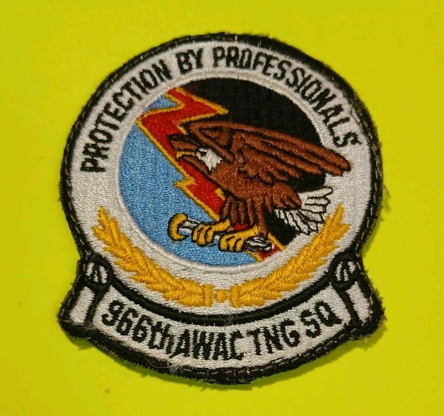 Cold War USAF US Air Force 966th AWAC Training Squadron Hook/Loop Patch $10 PPD