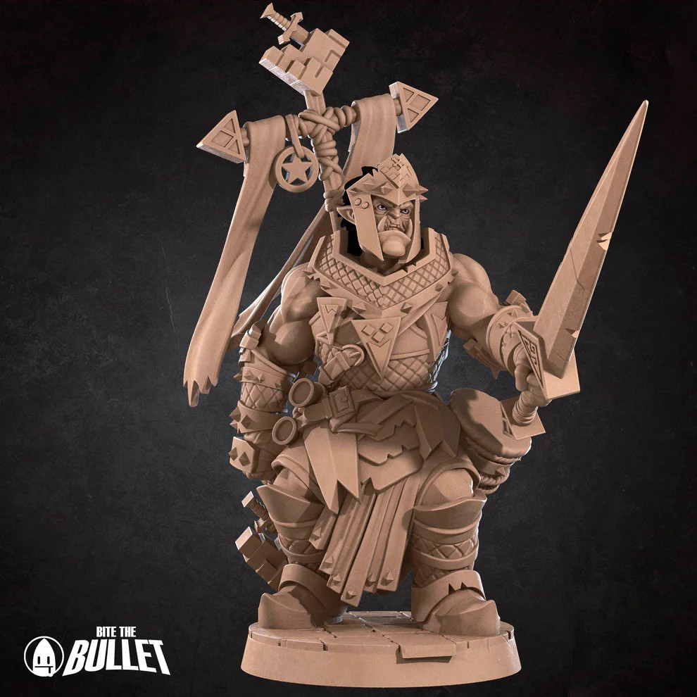 Dungeons and Dragons - Playable Character - Male Half Orc - War Priest, Warrior