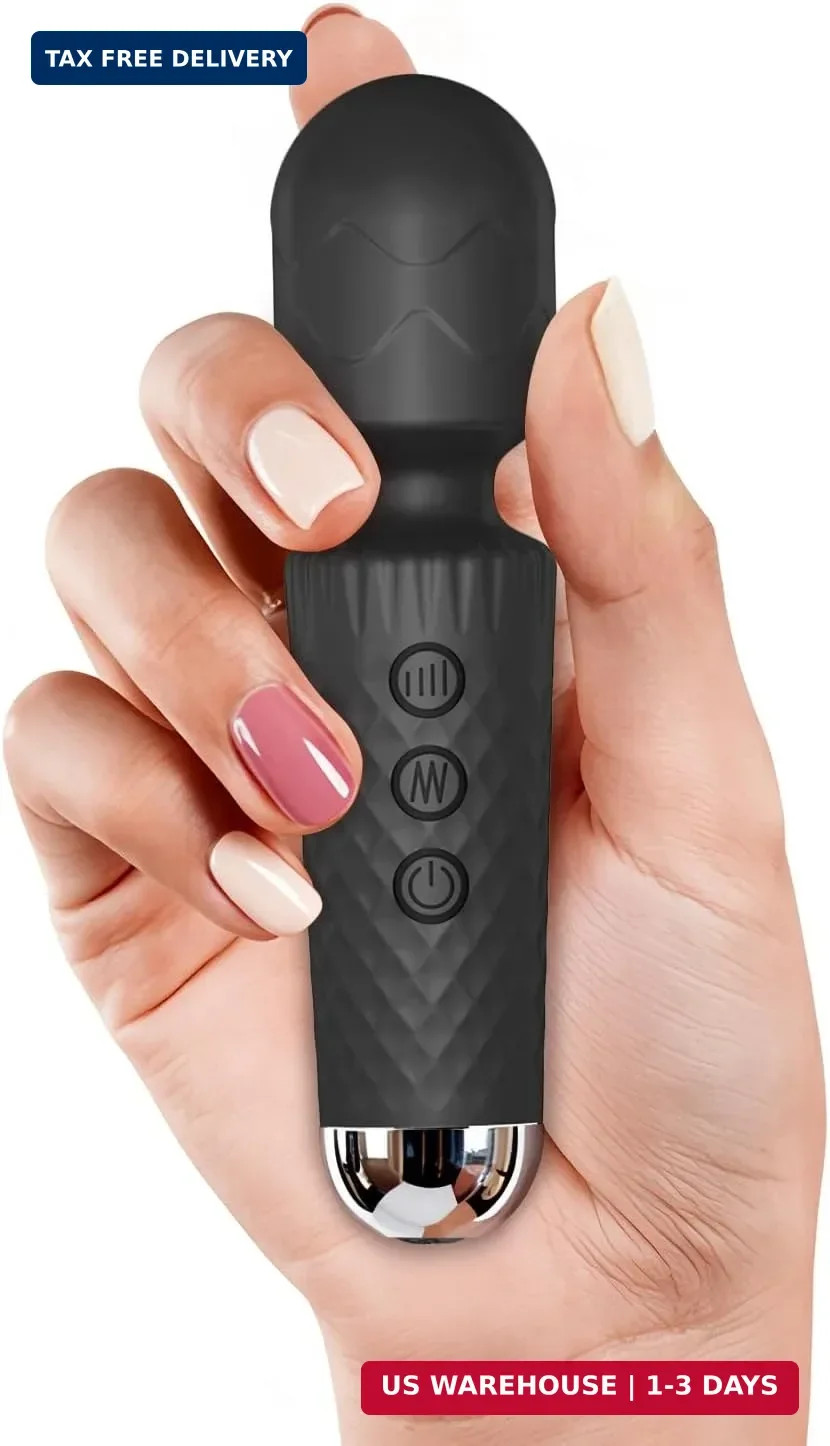 Portable Handheld Mini Massager for Women, Waterproof USB Rechargeable Wand Mass
