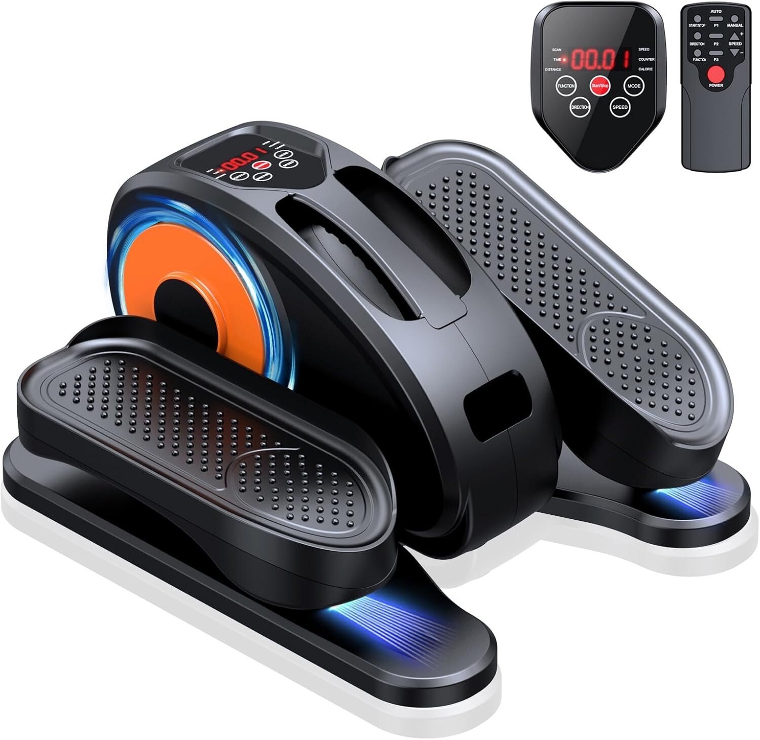 GUGTTR Under Desk Elliptical Machine, Ellipse Leg Exerciser - Fully Assembled