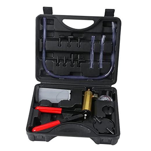 Yonligonju Brake Bleeder Kit with Hand Vacuum Pump with Gauge Adapters black