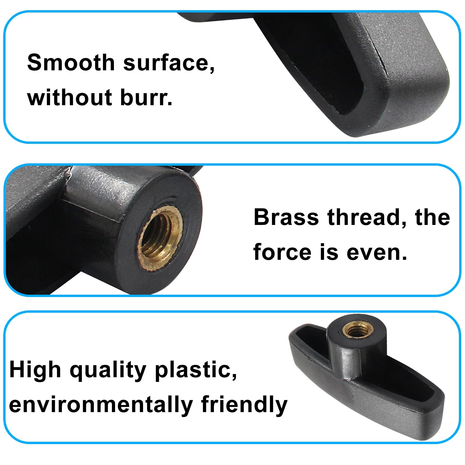 5Pcs T Shape Knobs 5/16"-18 Clamping Knobs with Steel Insert for T Track Bolt...