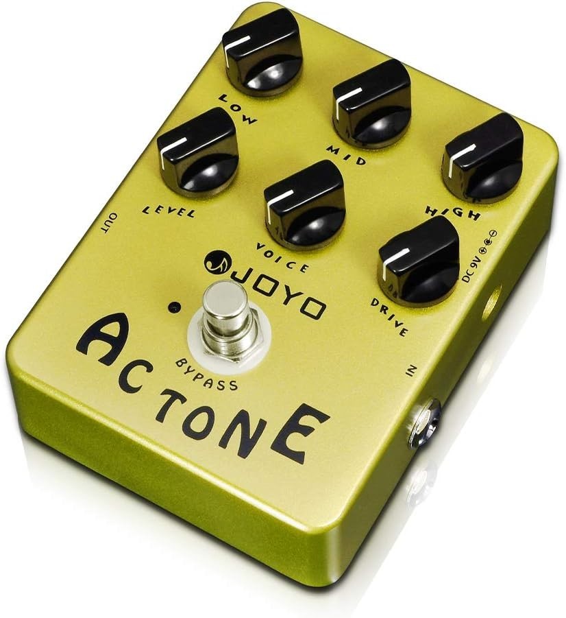 Chamapgne AC30 Amp Simulator - 3-Band EQ Distortion Pedal for Electric Guitar