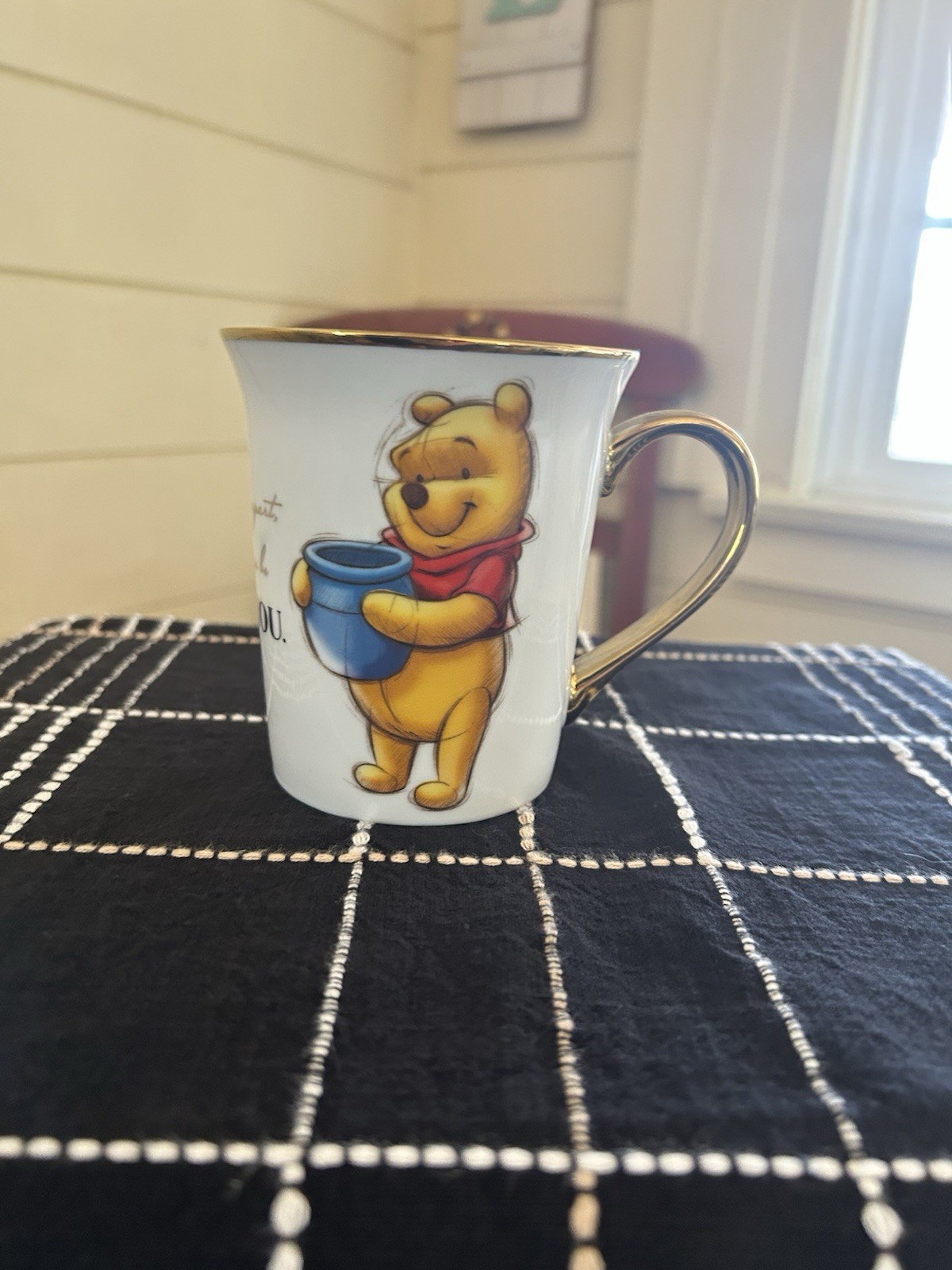 Disney Winnie The Pooh "Always With You" Gold Trim Mug