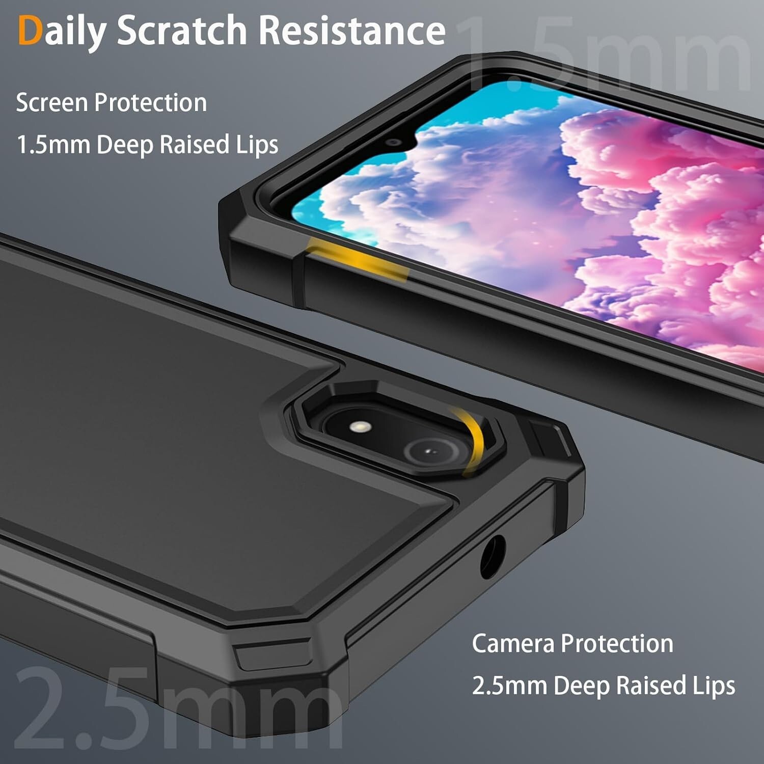 For Cloud Mobile Stratus C8 Case 2 Layer Protection Corners TPU Bumper Cover