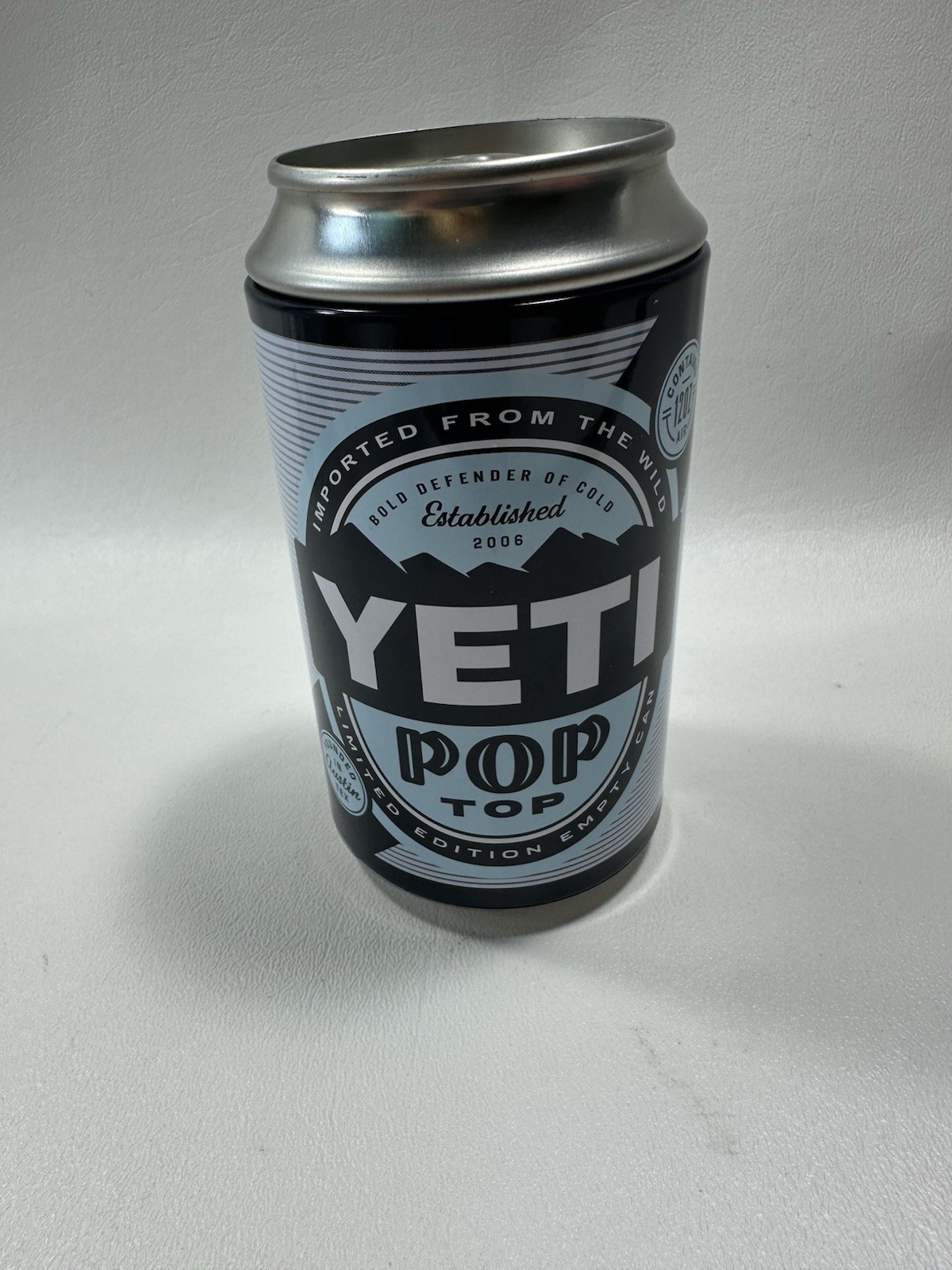 YETI Pop Top Stash Can with Sticker Inside New Rare Collectible